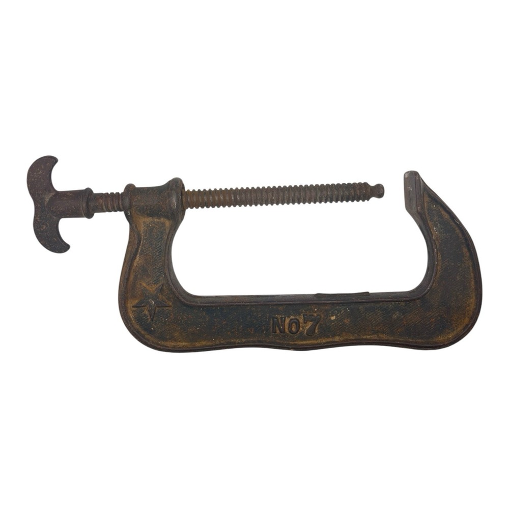 Vintage‎ PS & W Southington #7 Screw C Clamp Made In USA